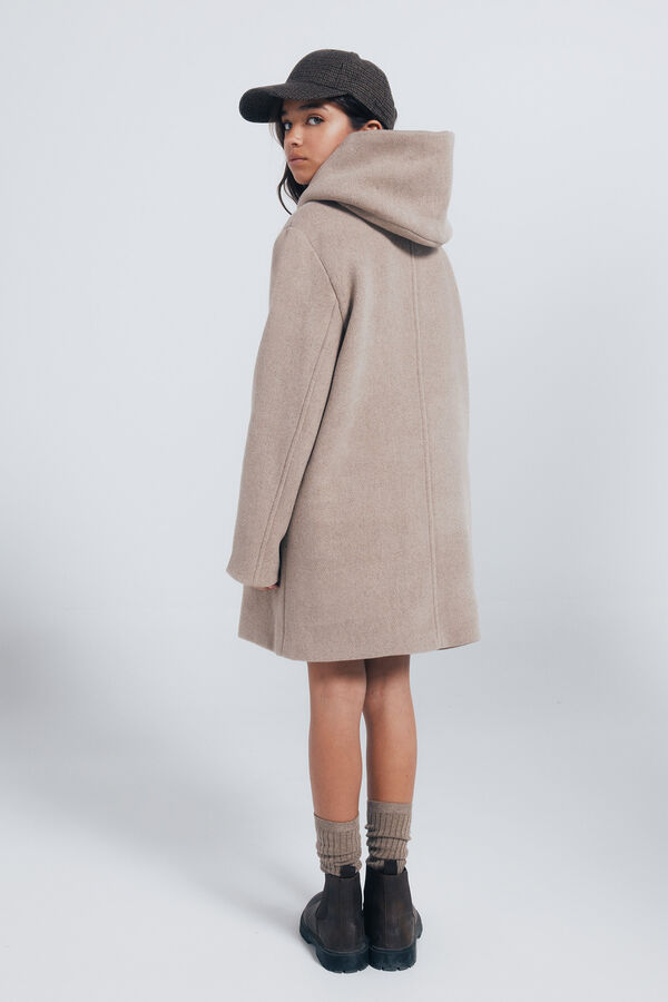 Springfield Kids Abrigo de pa&ntilde;o cruzado ni&ntilde;a nude