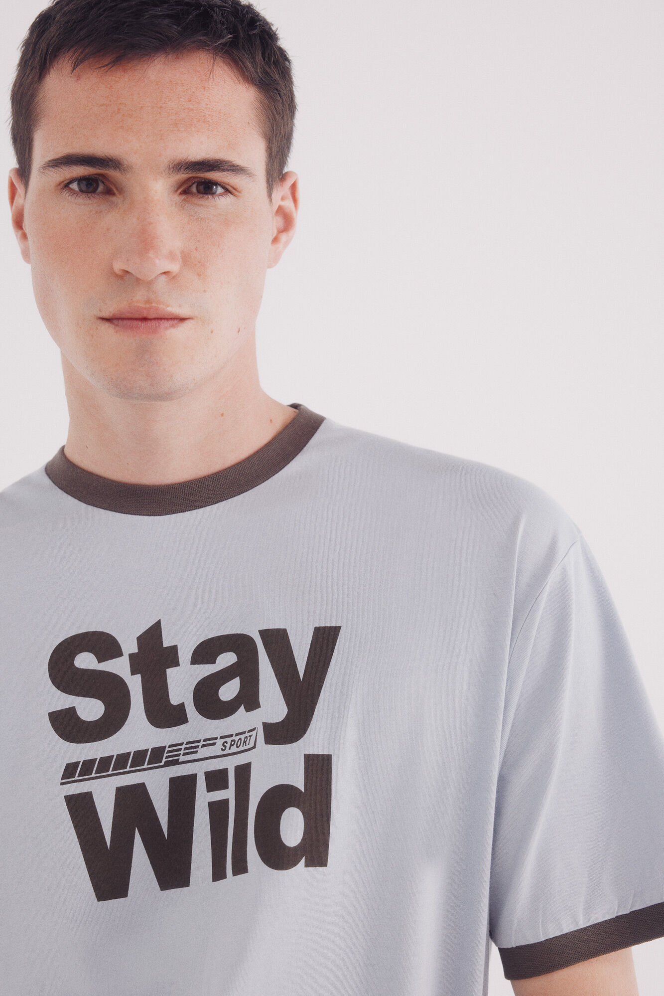 Springfield Camiseta contraste stay wild