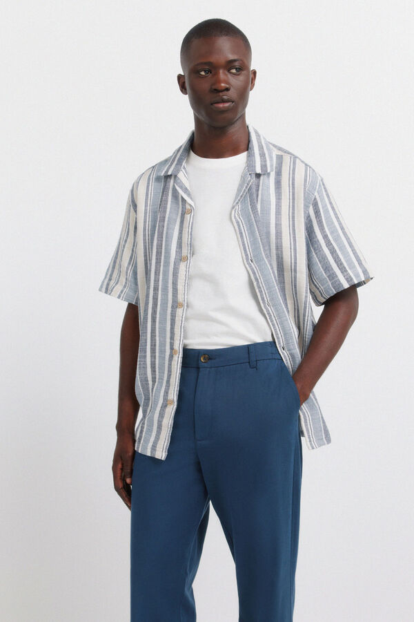 Springfield Pantal&oacute;n chino relaxed fit azul