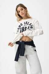 Tiffosi Young Sudadera Relaxed Long Island bege