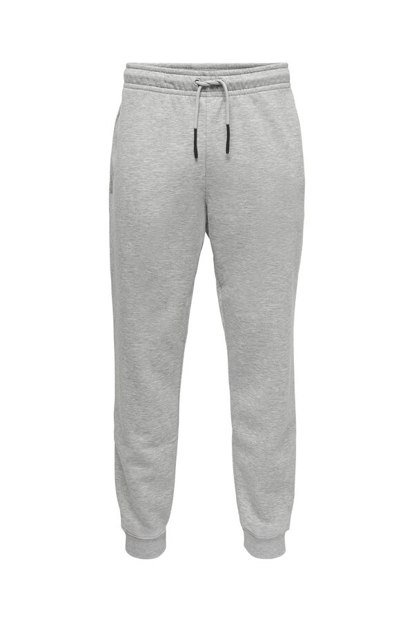 Only & Sons Pantal&oacute;n estilo ch&aacute;ndal de hombre regular fit. gris