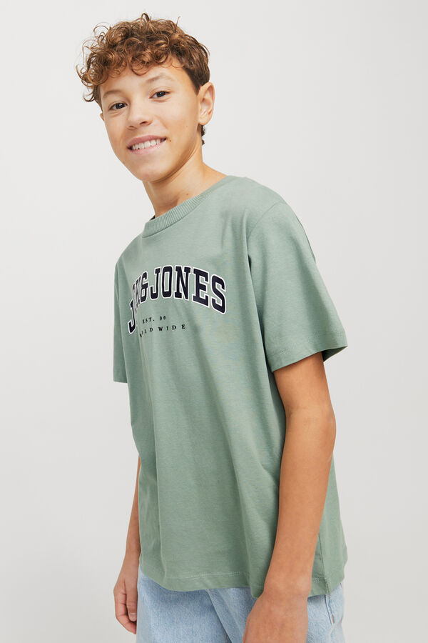 Jack & Jones Junior Camiseta estampada regular fit bege