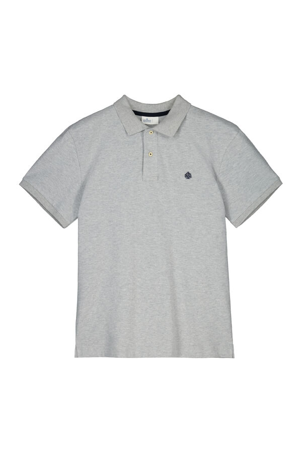 Springfield Polo piqué básico gris medio