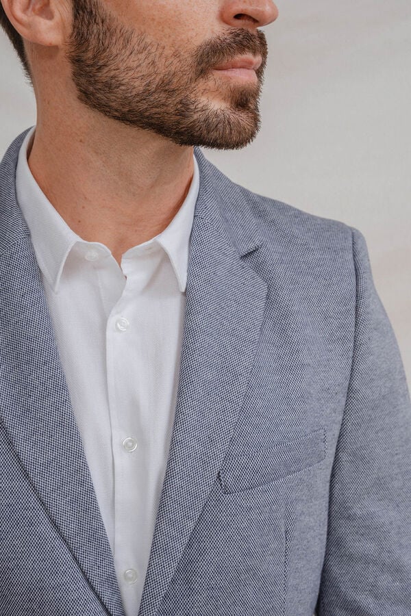 Celopman Blazer Casual Mezcla azul