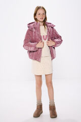 Springfield Kids Saia micro bombazina estampada de menina castanho