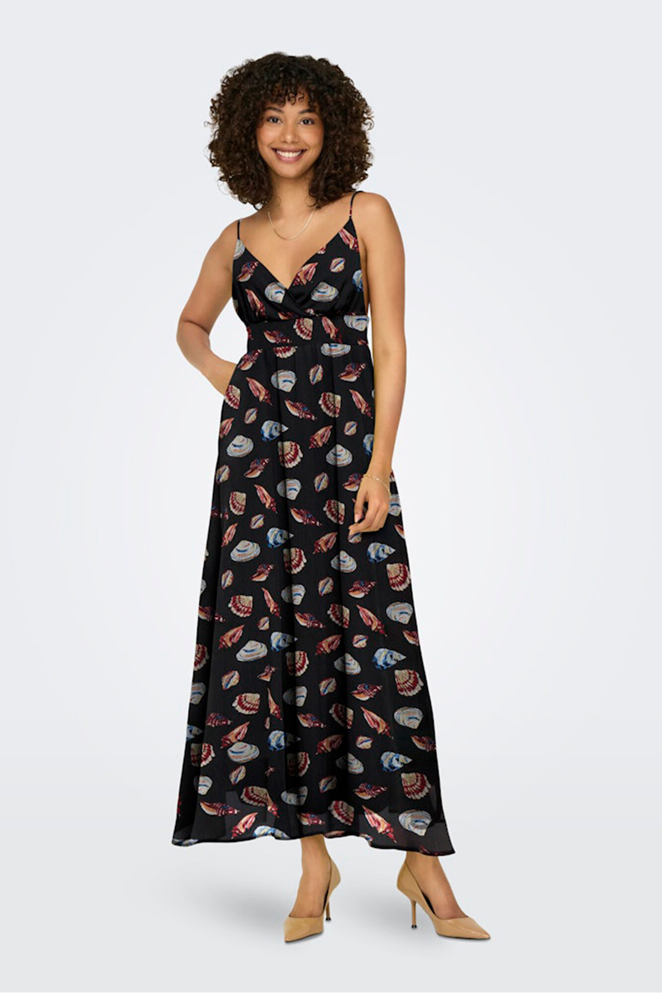 Only Vestido de al&ccedil;as comprido