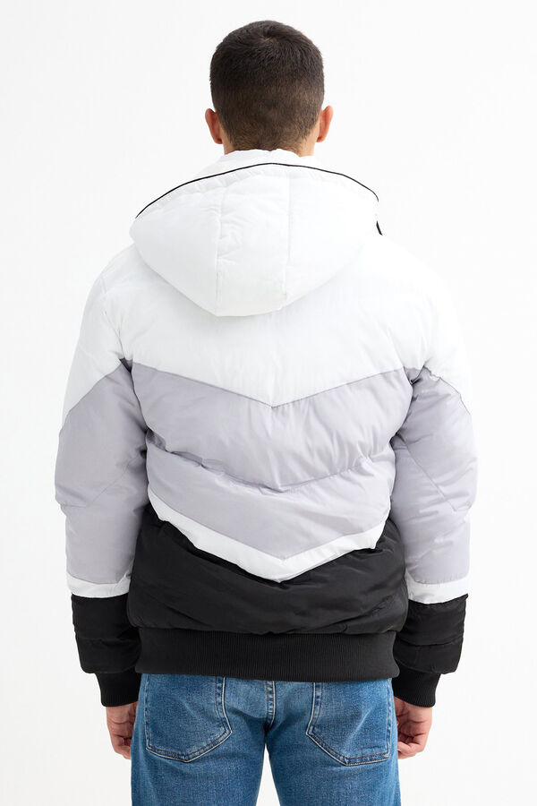 Inside Cazadora Acolchada Con Capucha negro