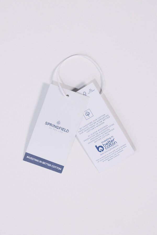 Springfield Jeans com estampado de leopardo azul