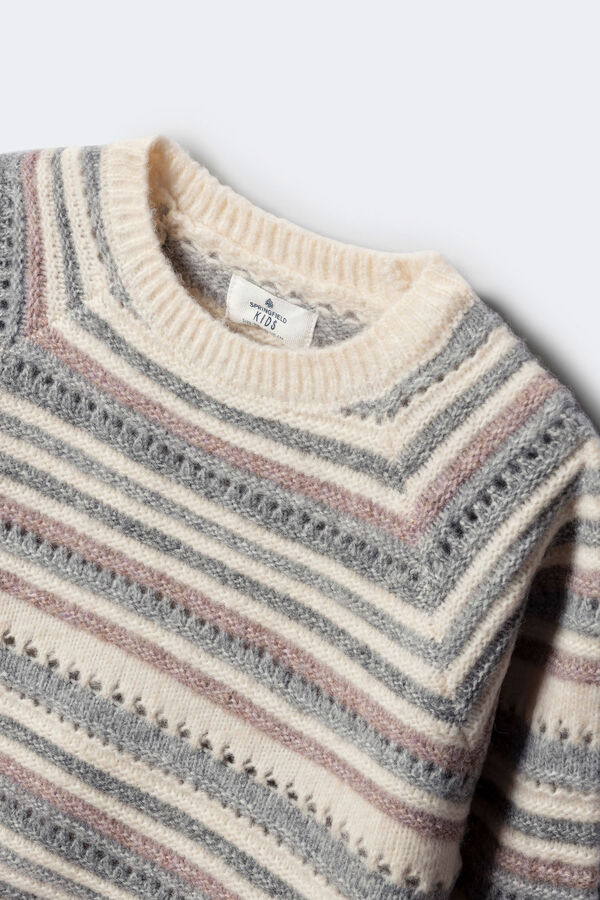 Springfield Kids Jersey rayas ni&ntilde;a morado/lila