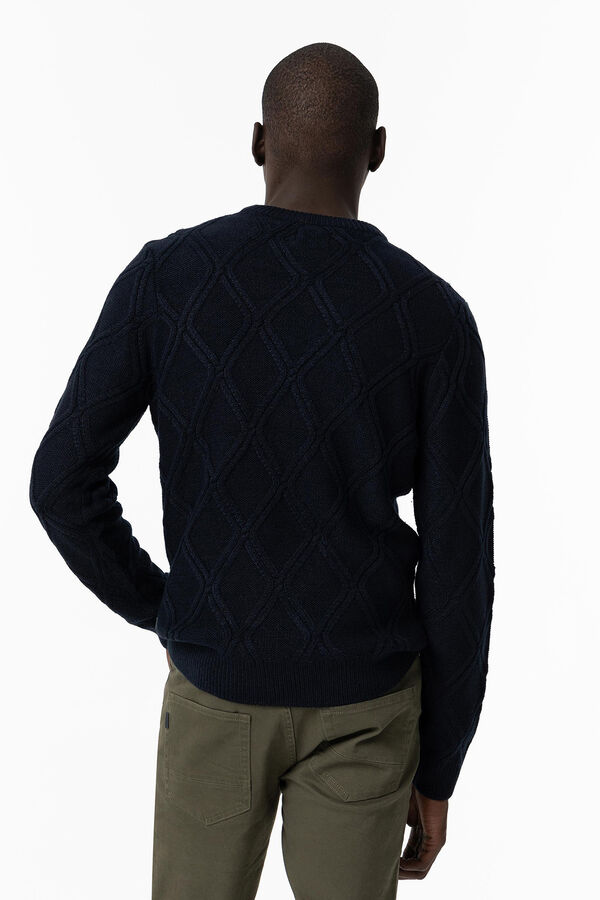 Tiffosi Jersey de Punto con Estructura azul