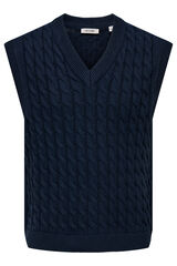 Only & Sons Malha de colete azul