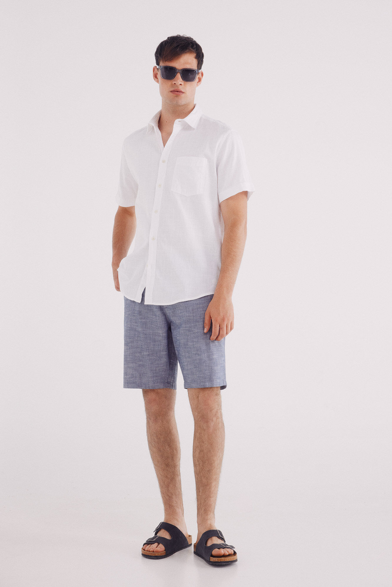 Springfield Bermuda chambray comfort slim fit