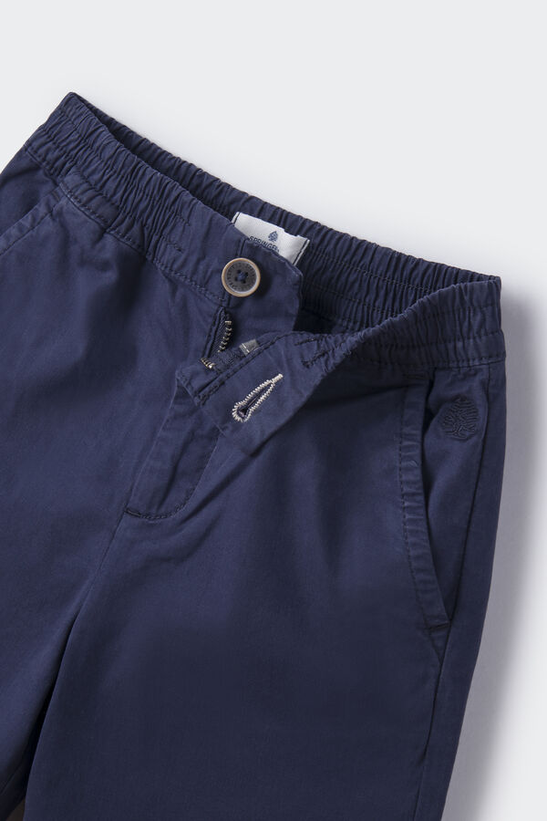 Springfield Kids Cal&ccedil;as chino leve rapaz azul