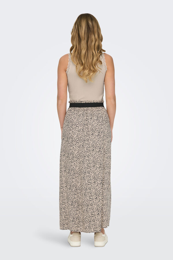 Only Falda larga tostado