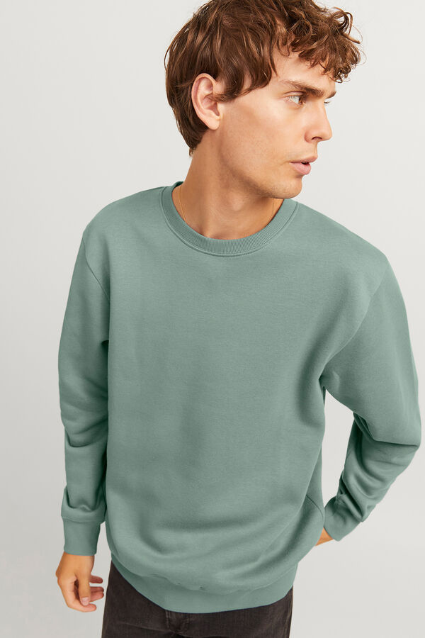 JJ REBEL Sweatshirt leve com corte descontra&iacute;do verde