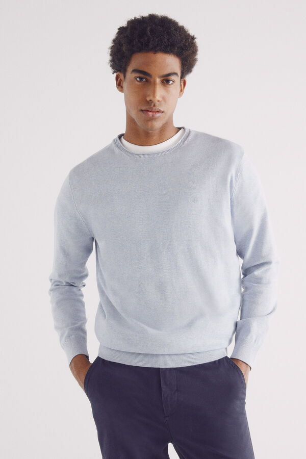 Springfield Camisola b&aacute;sica azul