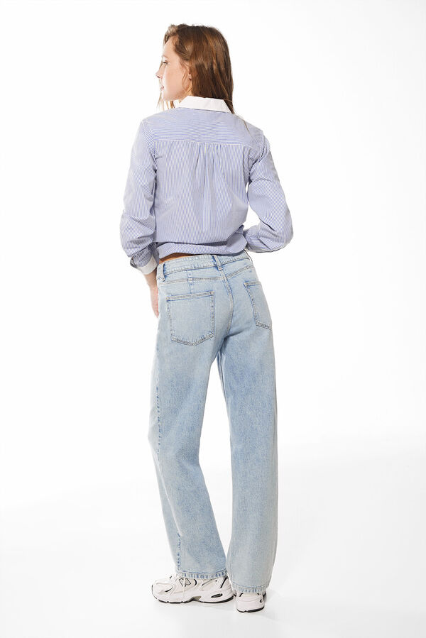 Springfield Jeans Wide Leg azul