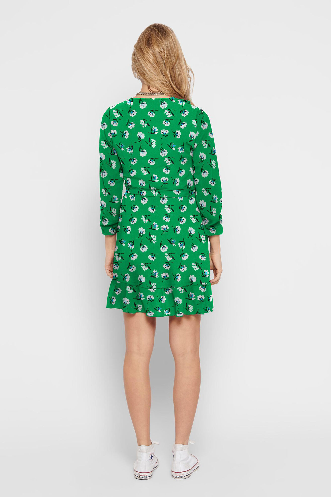 Only Vestido curto cruzado