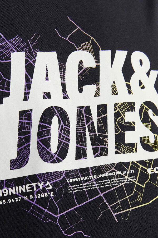 Jack & Jones Sweatshirt print à frente preto