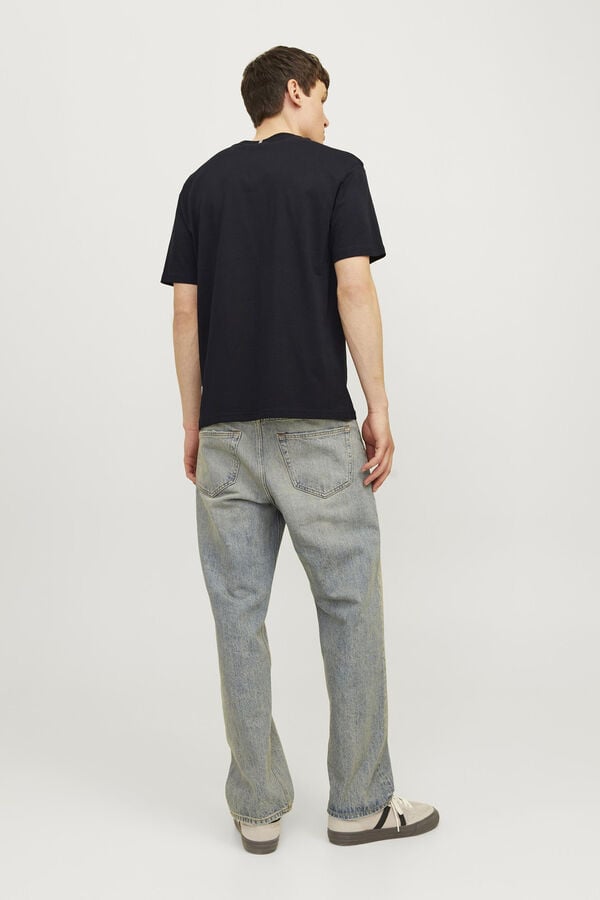 Jack & Jones Camiseta regular fit logo negro