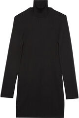 CK Jeans Vestido con cuello alto negro