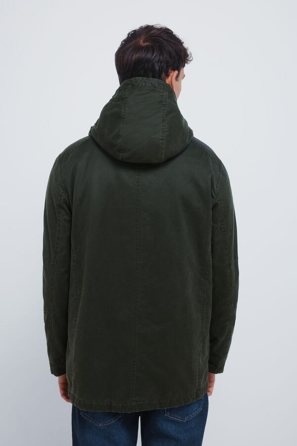 Springfield Parka de algod&atilde;o estampado