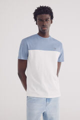 Springfield T-shirt color block bege