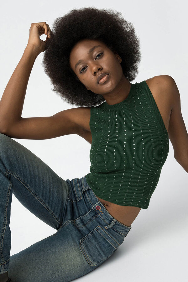 Tiffosi Suéter de malha verde