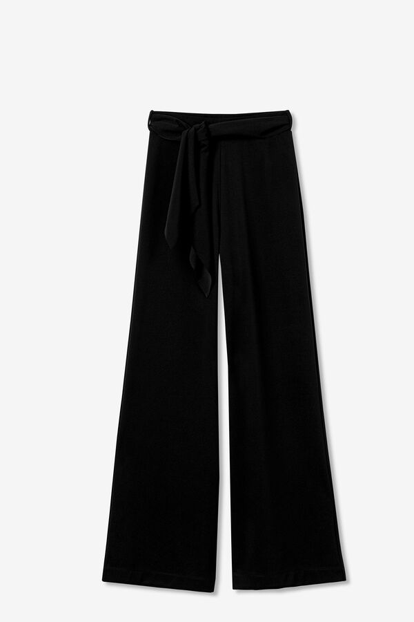 Tiffosi Pantal&oacute;n Wide Leg con Cintur&oacute;n negro