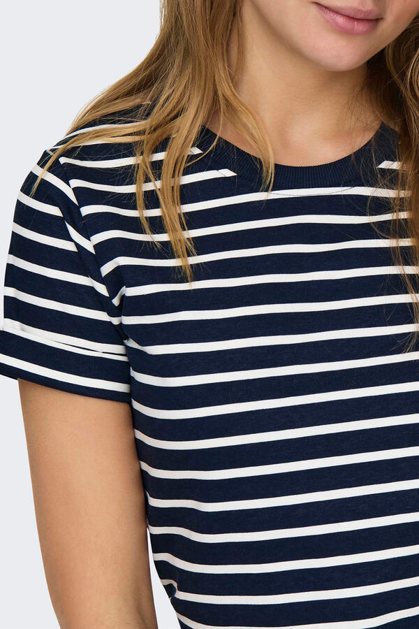 JDY Vestido curto manga curta cinzento