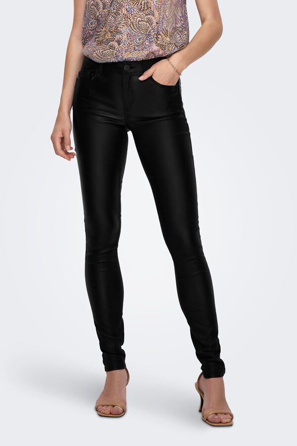 Springfield Calças skinny enceradas preto