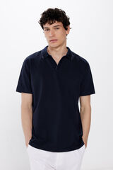 Springfield Polo piqu&eacute; detalles contraste regular fit azul