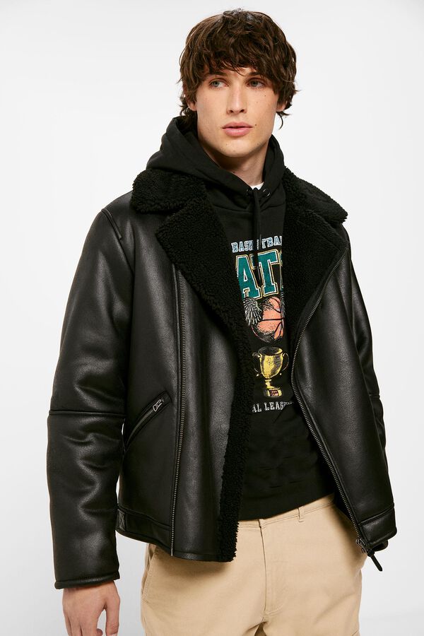 Springfield Cazadora perfecto doble faz negro