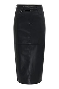 Only Saia midi de pele vegano