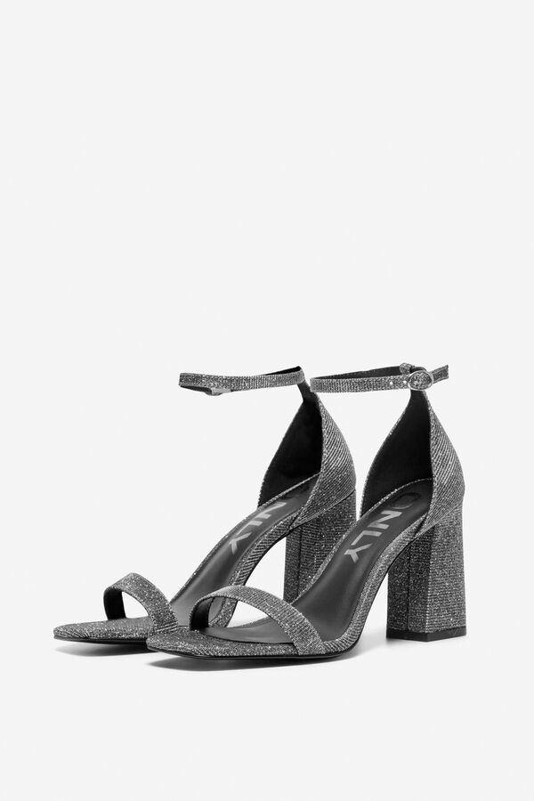 Only Sand&aacute;lias de salto brilhante cinzento