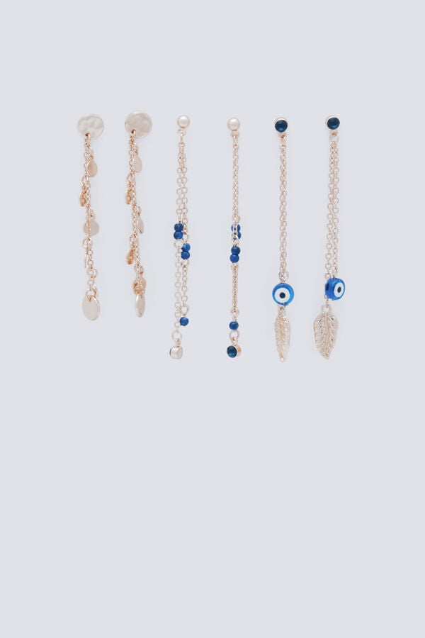 Springfield Pack pendientes largos boho amarillo