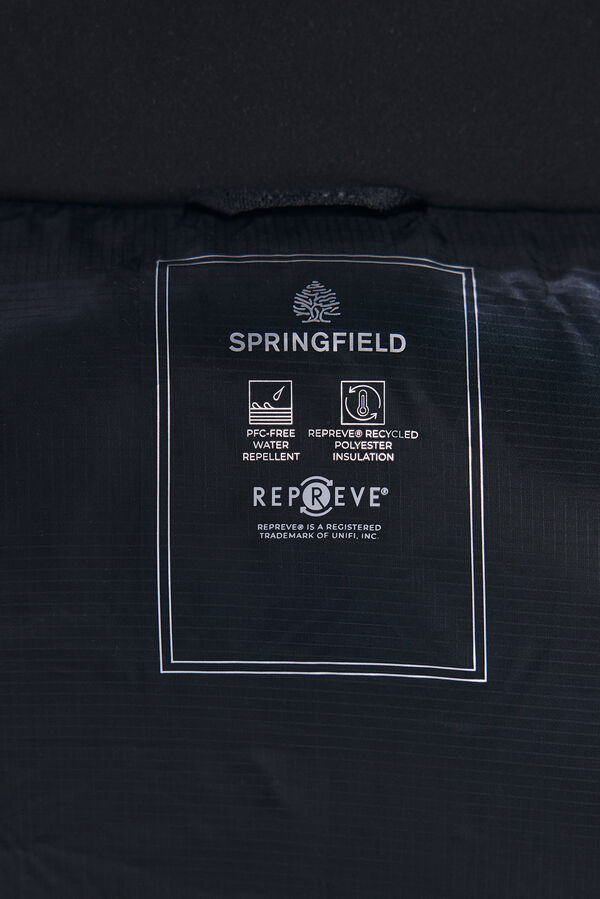 Springfield Colete acolchoado preto