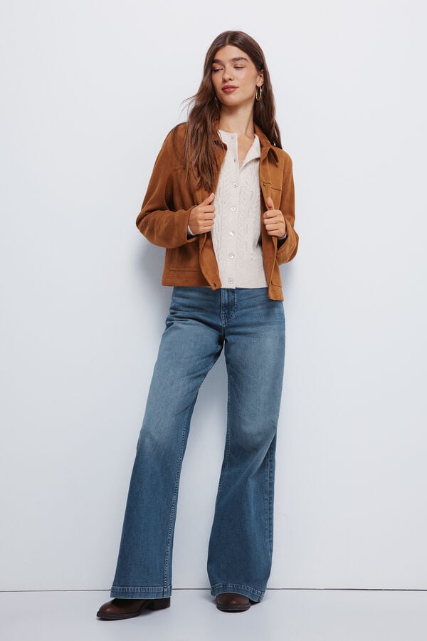 Springfield Cardigan pointelle blanco