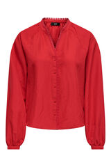 JDY Camisa de manga larga rojo