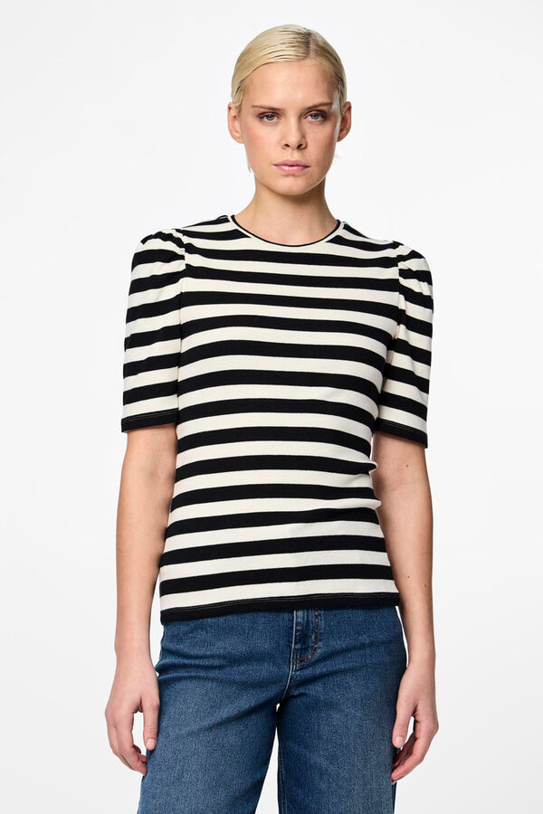 Pieces T-shirt de manga curta branco