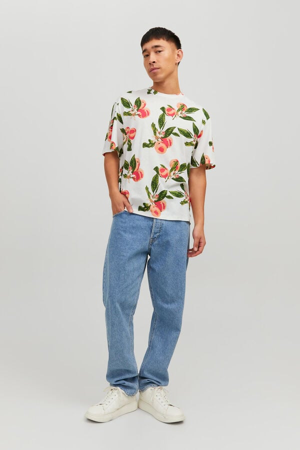 Jack & Jones Camiseta print floral blanco