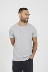 Brave Soul Polo cuello con botones gris