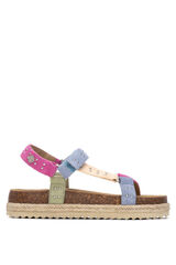 XTI Sand&aacute;lia com velcro branco