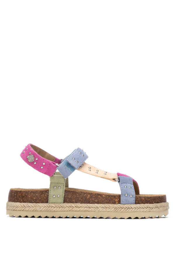 XTI Sand&aacute;lia com velcro branco