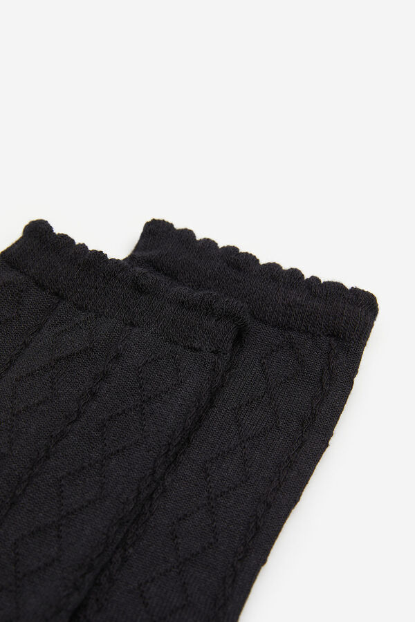 springfield Calcet&iacute;n textura negro