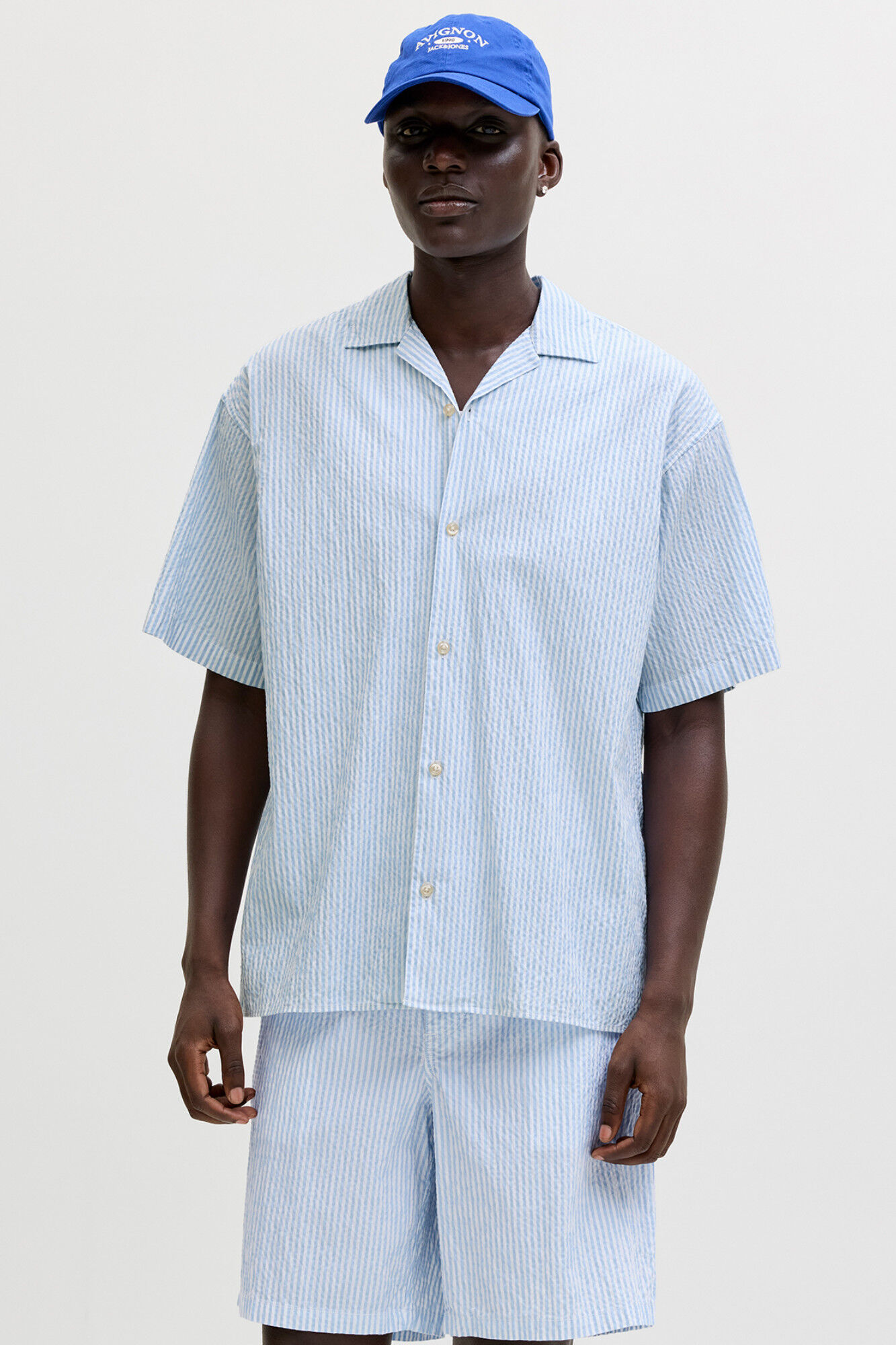 Jack & Jones Camisa resort seersucker