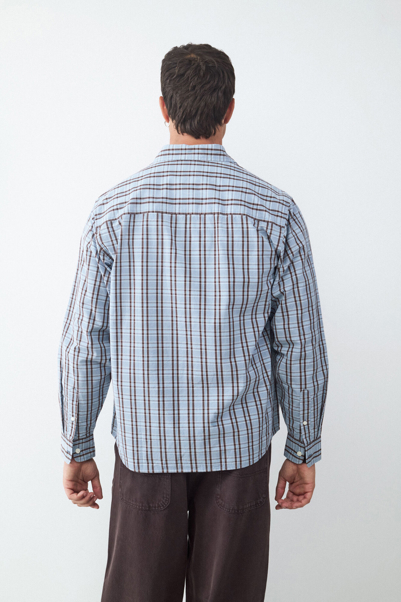 Balmohk Camisa oversized de manga comprida com bolso