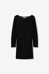 Tiffosi Young Vestido met&aacute;lico aberto nas costas cinzento