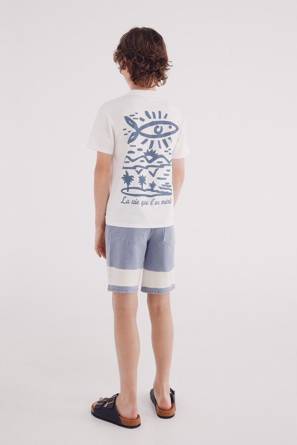 Springfield Kids Bermudas tie-dye para meninos azul