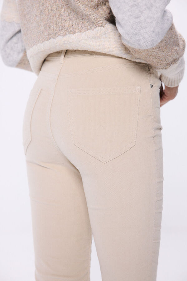 Springfield Pantal&oacute;n pana kick flare beige